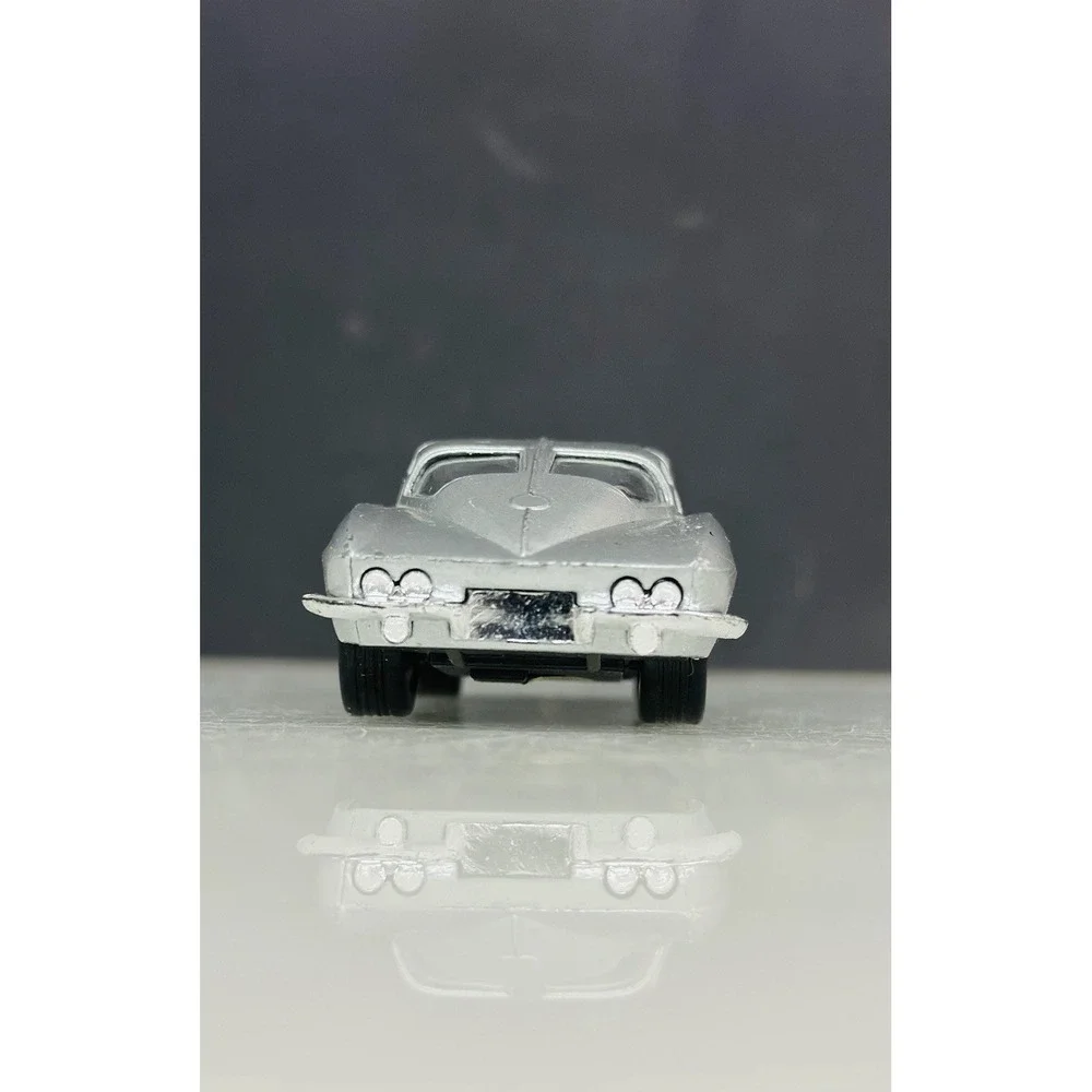 MC Toy Die Cast 1963 '63 Split Window SWC Corvette 1/38 Scale Pull Back Silver